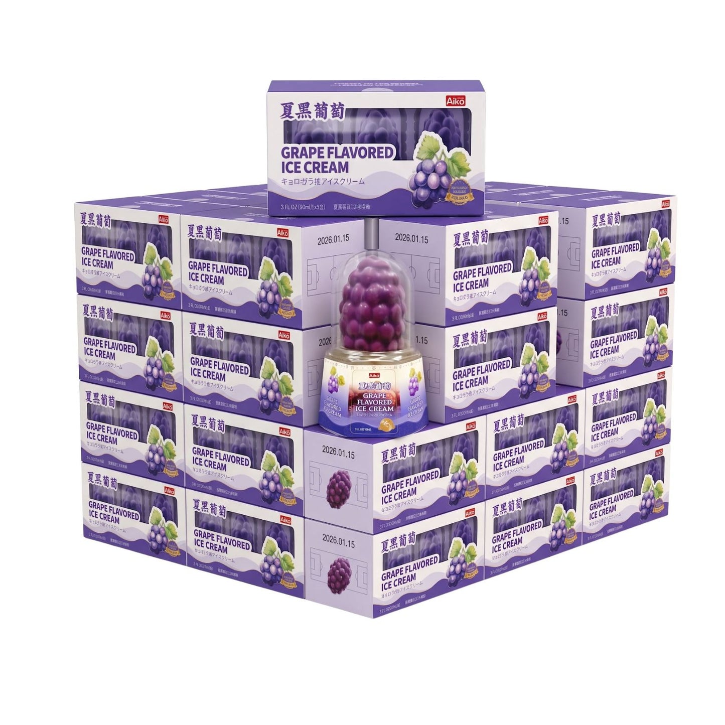 Aiko Grape Ice Cream