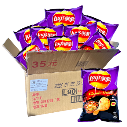 Lay's 59.5g x 12 (TAIWAN) Korean Spicy Ramen