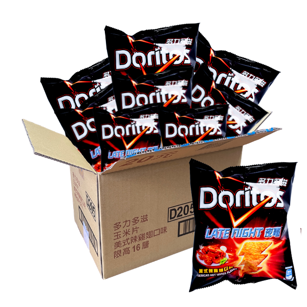 Doritos 40g x 12 (TAIWAN) Late Night Hot Wings