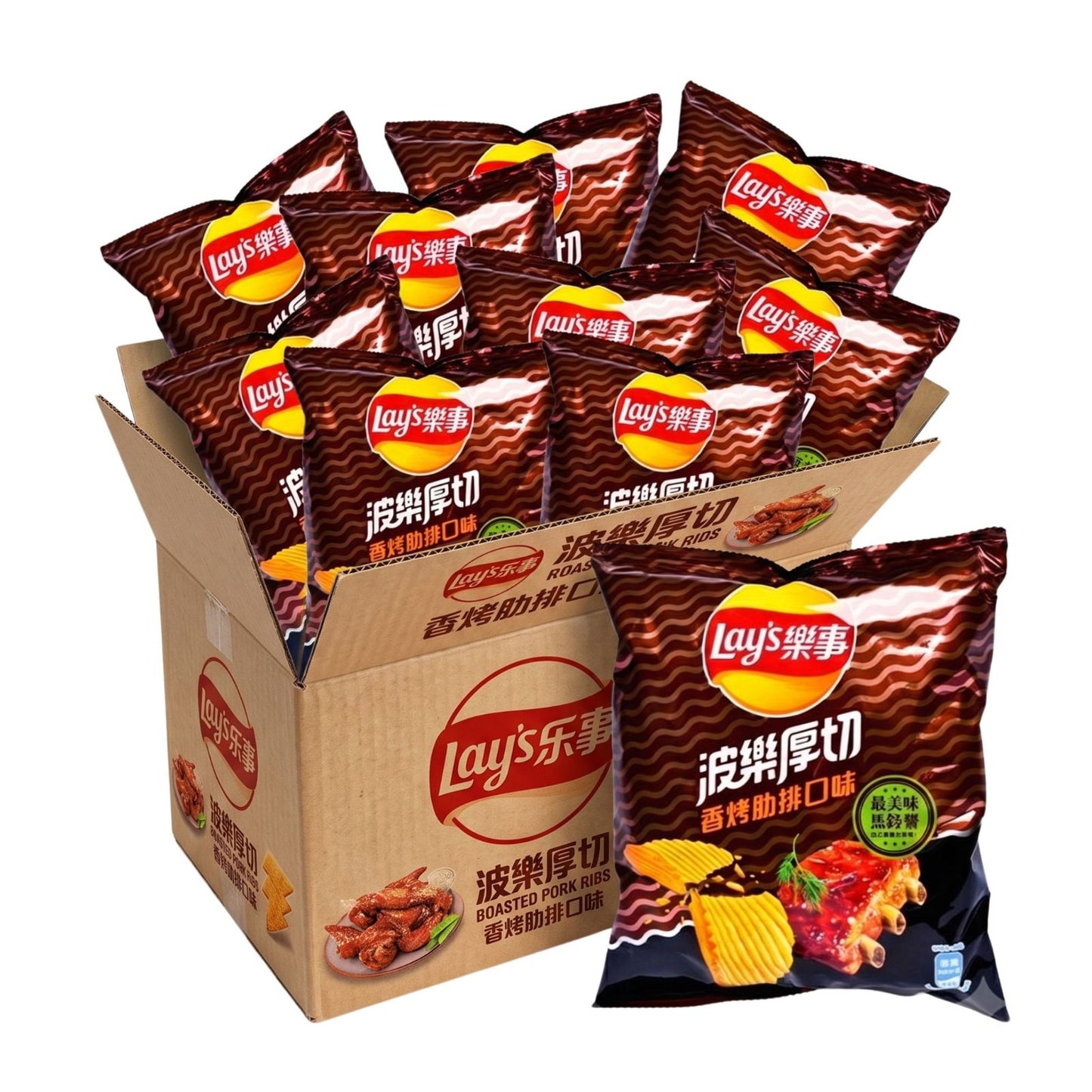 Lay's Grilled Ribs | 59.5g x 12 | TAIWAN
