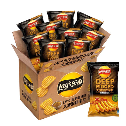 Lay's  Deep Ridged Chili Chicken | 30.5g x 12 | TAIWAN