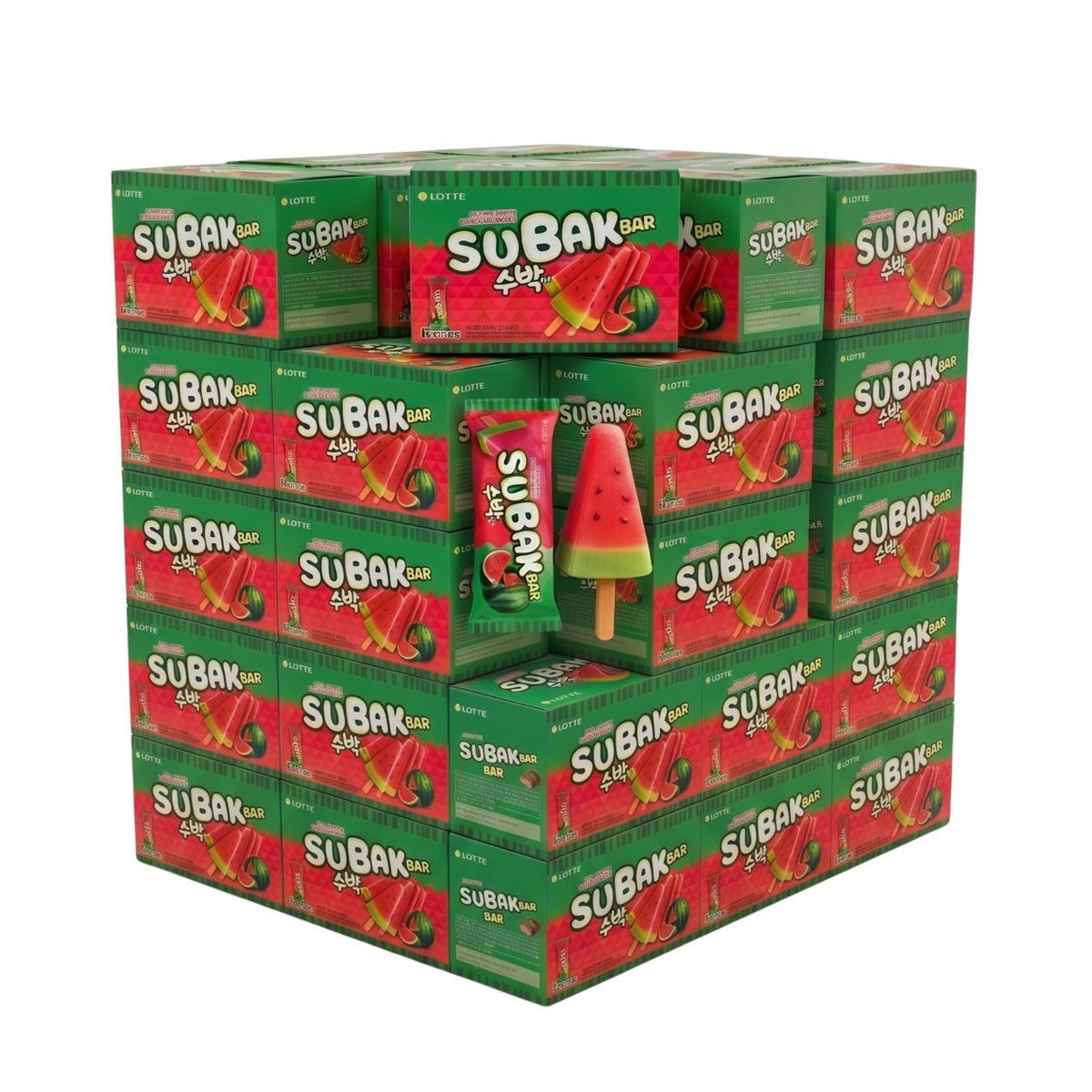 Lotte Subak Watermelon Ice Bar
