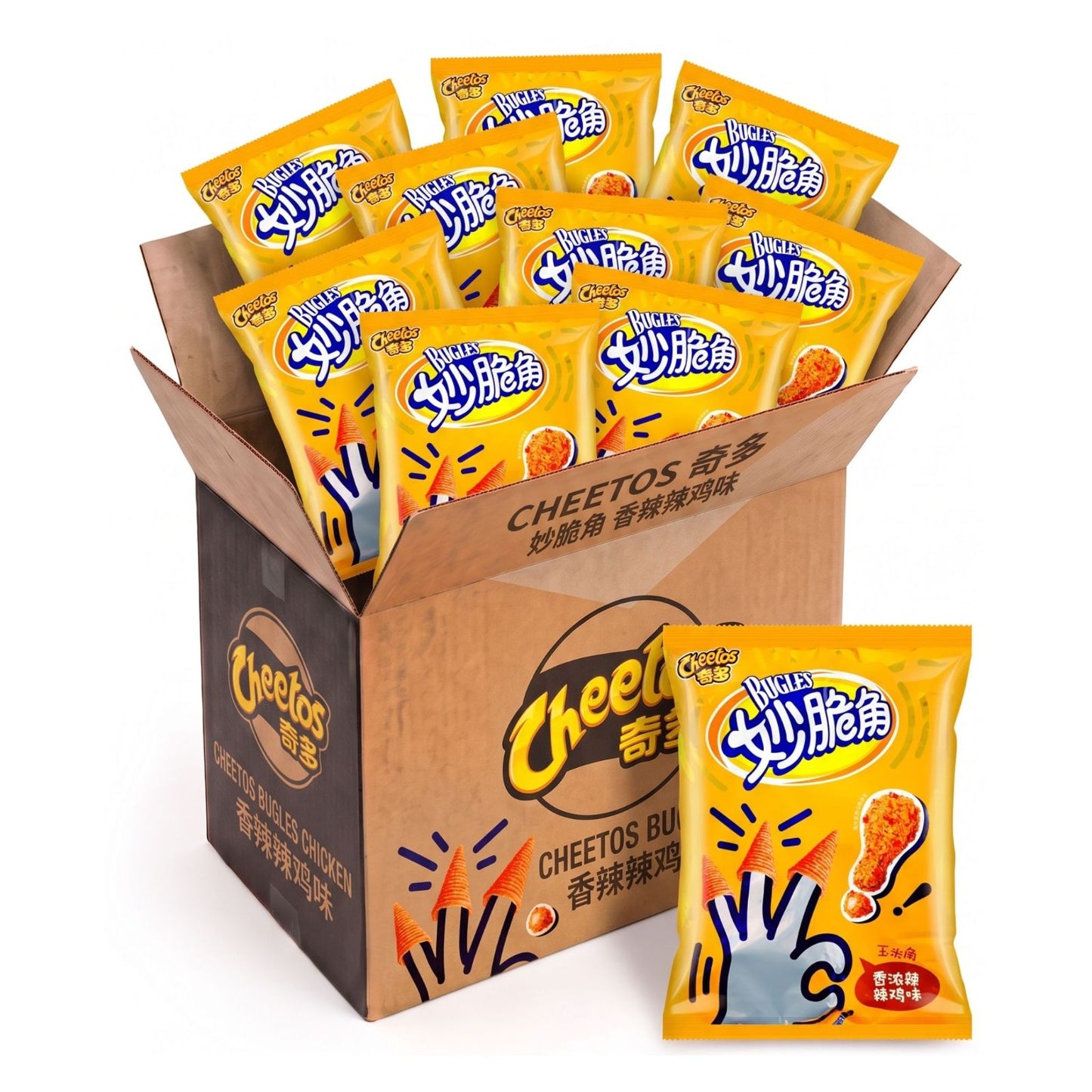 Cheetos Bugles Spicy Chicken | 65g x 30 | CHINA