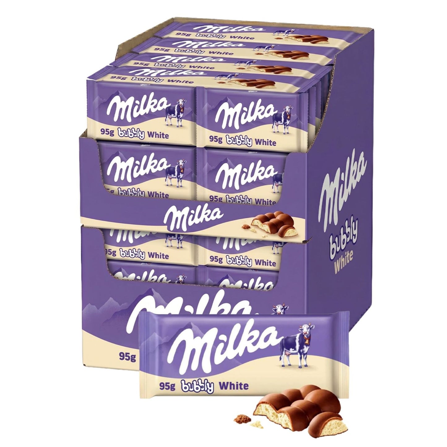 Milka Bubbly White