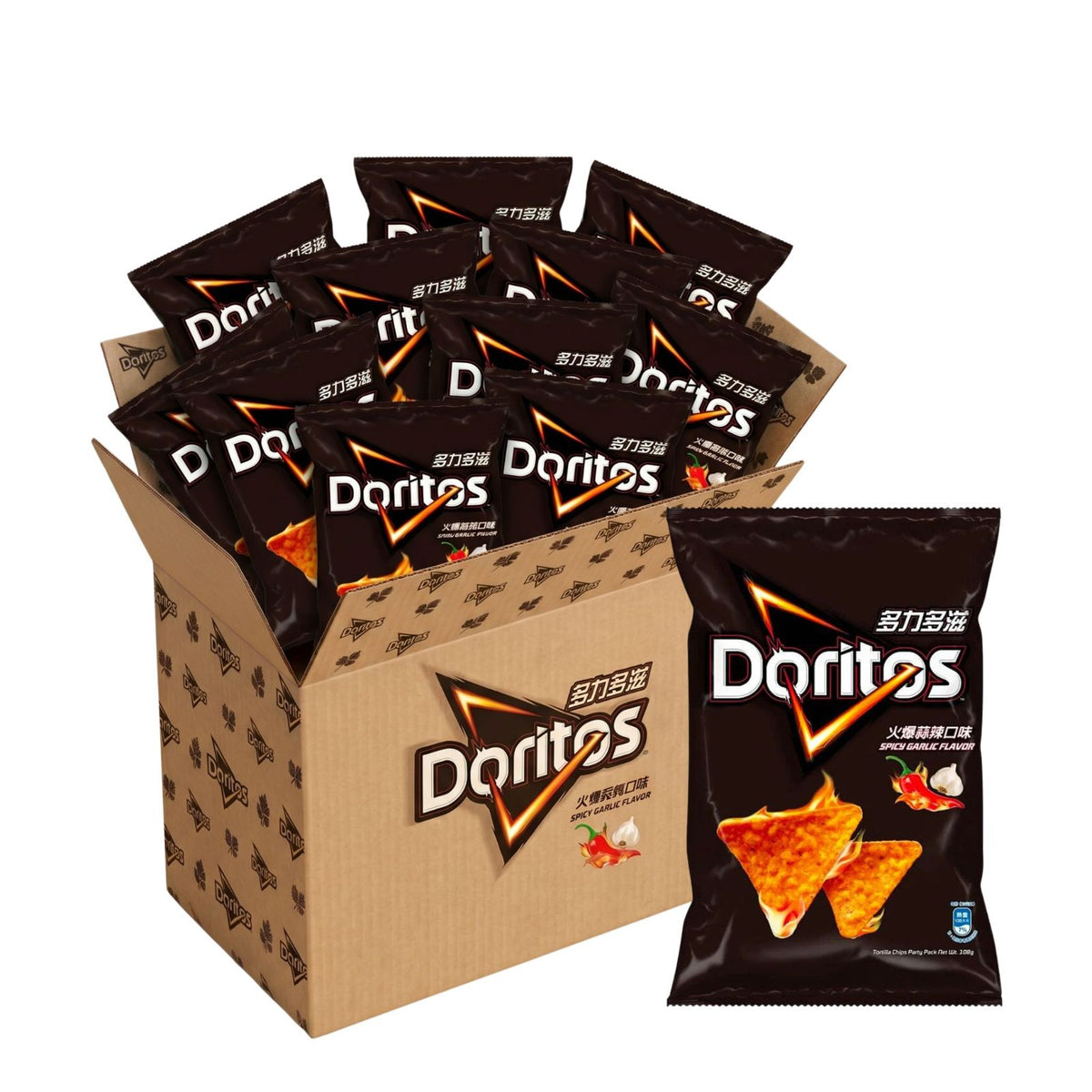 Doritos 68g x 12 (TAIWAN) Spicy Garlic
