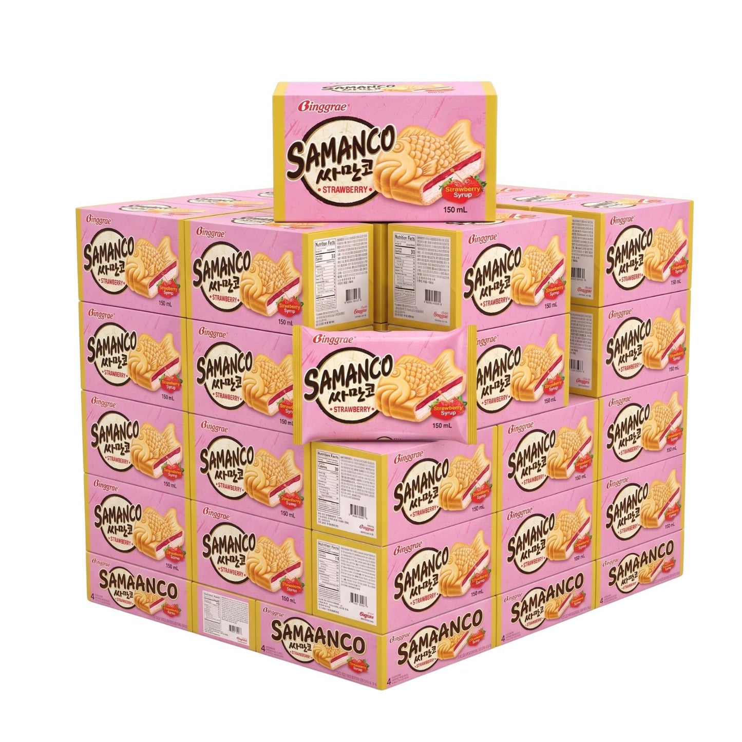 Binggrae Samanco Strawberry Ice Cream