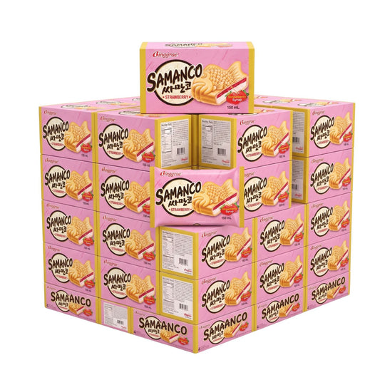 Binggrae Samanco Strawberry Ice Cream
