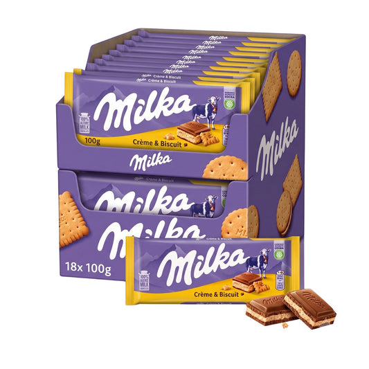 Milka Bars Cream Biscuits