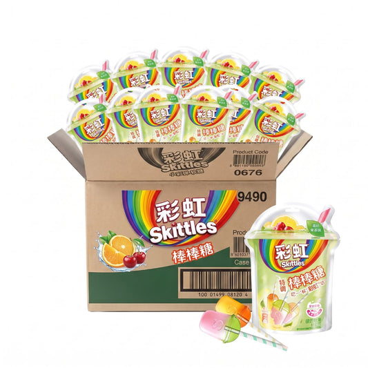 Skittles Fruit Tea Lollipops 54g x 32 (CHINA)