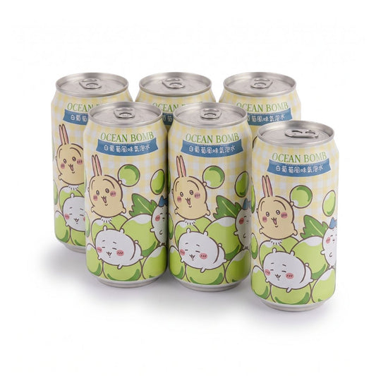 Ocean Bomb Chiikawa White Grape Sparkling Water
