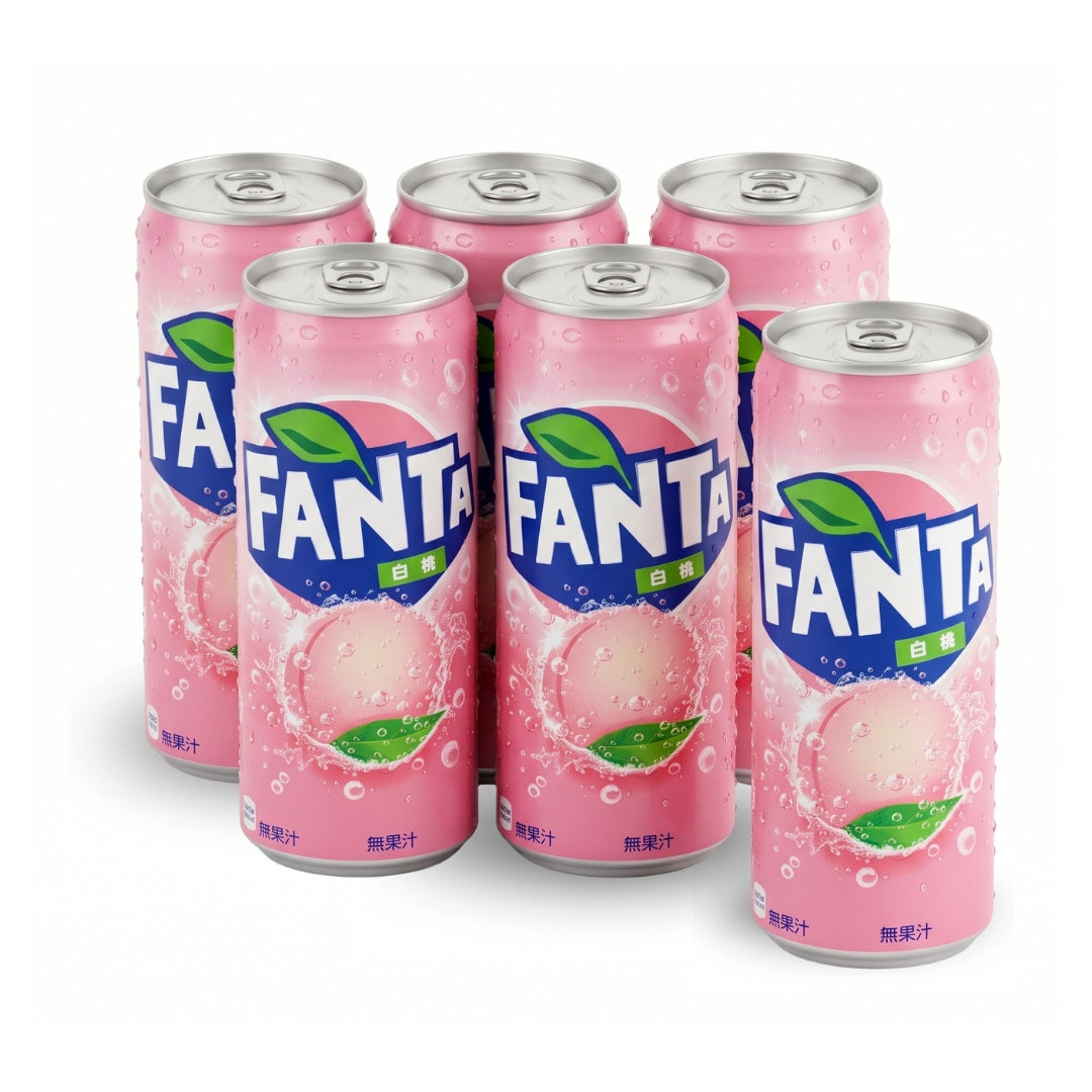 Fanta White Peach Can 500ml x 24 | JAPAN