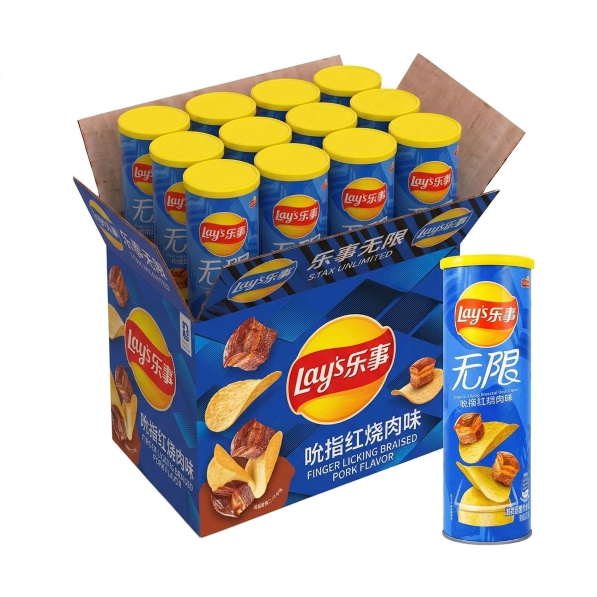 Lay's Finger Licking Braised Pork 90g x 24 | CHINA