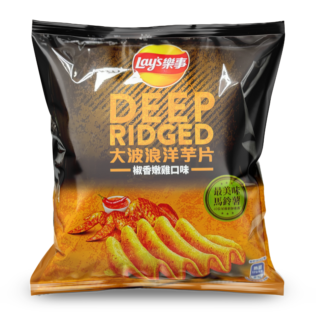 Lay's 30.5g x 12 (TAIWAN) Deep Ridged Chili Chicken