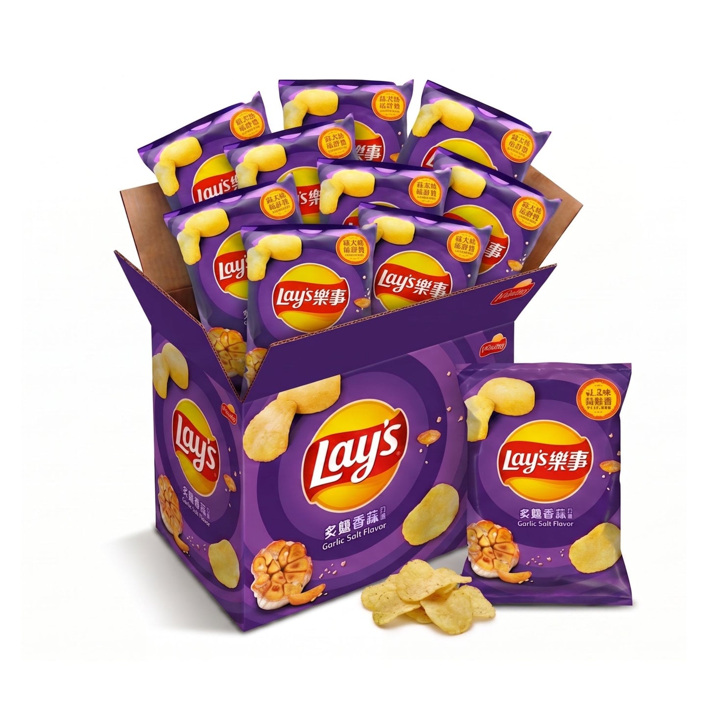 Lay's Fries 56g x 12 (TAIWAN) Garlic Salt Flavor