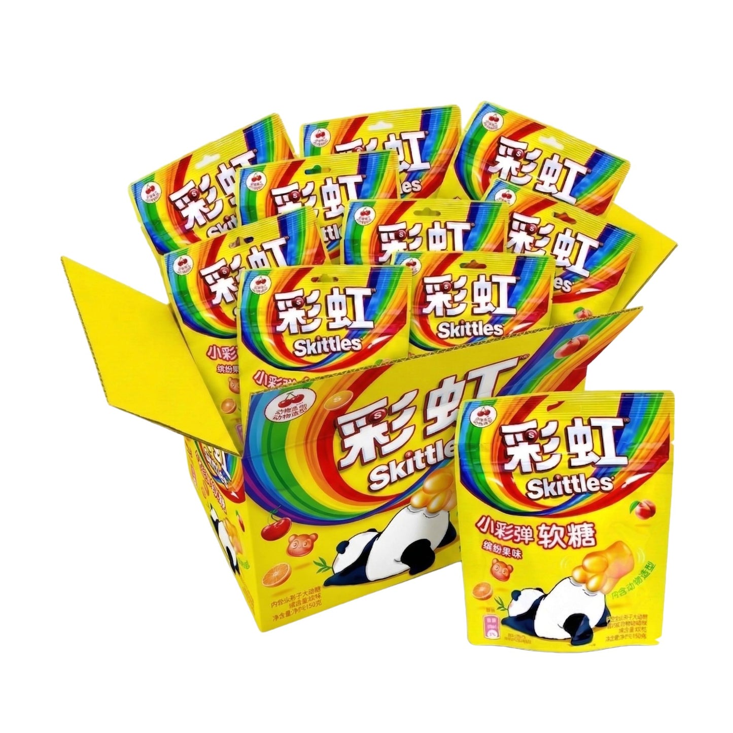 Skittles Gummies 50g x 48 (CHINA) Tropical Fruit Panda
