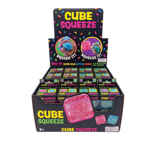 Squishy Glitter Cube