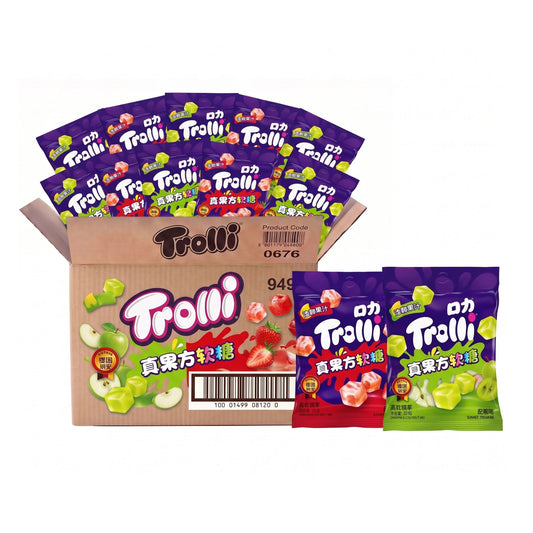 Trolli Gummies Mixed Fruit Cube (Raspberry, Grape, & Strawberry)