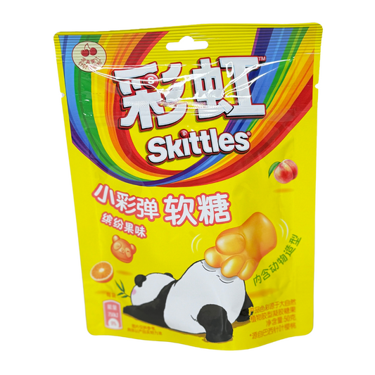 Skittles Gummies 50g x 48 (CHINA) Tropical Fruit Panda