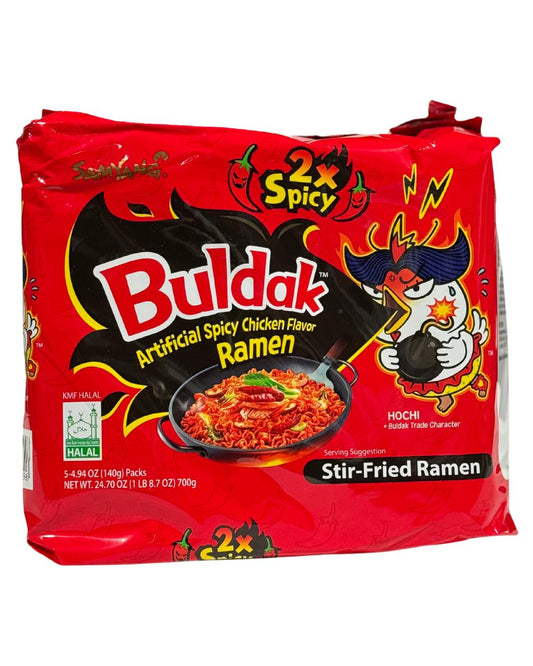 Buldak Spicy Chicken Ramen 2x Spicy  650g x 8 (SOUTH KOREA)